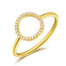 Ring Circle mit Diamanten, 18 Karat Gelbgold