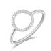 Ring Circle mit Diamanten, 18 Karat Weigold