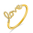 Ring Love 18K Gelbgold mit Diamanten