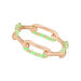 Ring Neon Twist, 18 K Rosegold vergoldet, grn