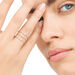 Verlobungsring mit Diamanten, Tiny Baguette, 14 Karat Gelbgold Bild 5
