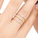 Ring mit Diamanten, Tiny Baguette, 14K Weigold, Gr.52 Bild 4