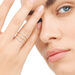 Verlobungsring mit Diamanten, Tiny Baguette, 14 Karat Rosegold Bild 4