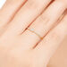 Verlobungsring mit Diamanten, Tiny Baguette, 14K Gelbgold, Gr.52 Bild 3