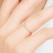 Verlobungsring mit Diamanten, Tiny Baguette, 14 Karat Rosegold Bild 3