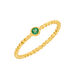 Ring Twist Smaragd, 14K Gelbgold