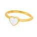 Ring VALENTINE, Mondstein, 18 Karat Gelbgold vergoldet, Gr.50