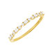 Ring mit Baguette Diamanten, 14 Karat Gelbgold