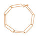 Silber Armkette, BIG SQUARE, Rosegold