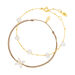 Silber Bracelet Set Gold Gems, Gelbgold