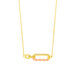 Silber Halskette, Gelbgold, Neon Twist