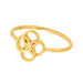 Ring Clover Charm, 18 K Gelbgold vergoldet