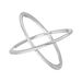 Ring X Cross, 925 Sterlingsilber, Gre 54