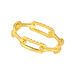 Silberring, Gelbgold, Chain