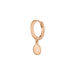 Single Creole PLATELET, 18 K Rosegold vergoldet