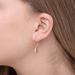 Single-Ohrhnger SAFETY PIN, 18 K Rosegold vergoldet