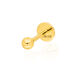 Single Piercing Kugel, 14 Karat Gelbgold