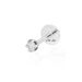 Single Piercing mit Diamant, Krappenfassung, 14 Karat Wei�gold