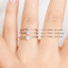 Verlobungsring Classic Solitair 0,04ct, 14 Karat Weigold, Gr.52 