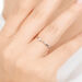 Verlobungsring Classic Solitair 0,04ct, 14 Karat Weigold, Gr.52 