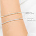 Tennisarmband mit Diamanten, 18 Karat Gelbgold, 3.42ct, 17.0cm Bild 4