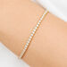 Tennisarmband mit Diamanten, 18 Karat Gelbgold, 3.42ct, 17.0cm Bild 2