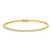 Tennisarmband mit Diamanten, 18 Karat Gelbgold, 3.42ct, 17.0cm