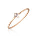 Verlobungsring Cabochon, 14 Karat Rosegold, Mondstein, Gr.52