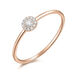 Verlobungsring Pave II in 18 Karat Rosegold mit Diamanten