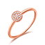 Verlobungsring Pave in Rosegold mit Diamanten