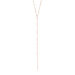 Y-Halskette Flying Pearls, 18 Karat Rosegold vergoldet