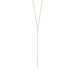 Y-Halskette ICE CUBE, 18 Karat Rosegold vergoldet