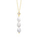 Y-Halskette VALENTINE PEARLS, Mondstein, 18 Karat Gelbgold vergoldet