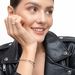 Armreif Circle mit Diamanten, 18 K Gelbgold 