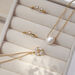 Halskette Zirkonia Flower, 18 Karat Rosegold vergoldet Bild 5