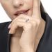 Ring Cabochon, 14 Karat Weigold, Blauer Topas 