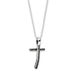 Herrenhalskette KREUZ black/bent, 925 Sterlingsilber Bild 2