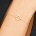 Armkette Clover mit Diamanten, 18 Karat Gelbgold Bild 2