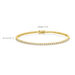 Tennisarmband mit Diamanten, 18 Karat Gelbgold, 3.42ct, 17.0cm  Tennisarmband mit Diamanten, 18 Karat Gelbgold, 3.42ct, 17.0cm