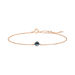 Armkette Cabochon, Blue Topaz, 14 Karat Rosegold Bild 2
