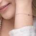 Armkette Cabochon, Blue Topaz, 14 Karat Rosegold Bild 3