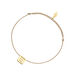 Herren Armband BEST DAD, 14 Karat Gelbgold, Beige Bild 4