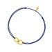 Herren Armband ETERNAL TOUCH, 14 Karat Gelbgold, Navy Bild 2