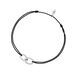 Herren Armband ETERNAL TOUCH, 14 Karat Weigold, Schwarz Bild 2