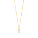 Halskette Mondstein SQUARE, 14 Karat Gelbgold Bild 4