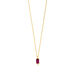 Halskette Rhodolith SQUARE, 14 Karat Gelbgold Bild 4