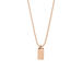 Halskette Tiny Dog Tag, 14 K Rosegold Bild 3