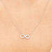 Halskette Infinity mit Diamanten, 18 K Weissgold Bild 2