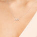 Halskette Infinity mit Diamanten, 18 Karat Weigold Bild 4