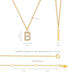 Halskette Letter B, 14 K Gelbgold mit Diamanten Bild 4